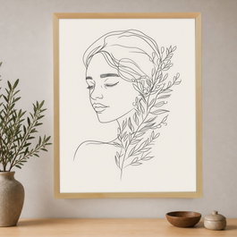 Wallity Cc-D-Ah-1040 Pintura Decorativa en Lienzo Enmarcada 45 x 60 cm